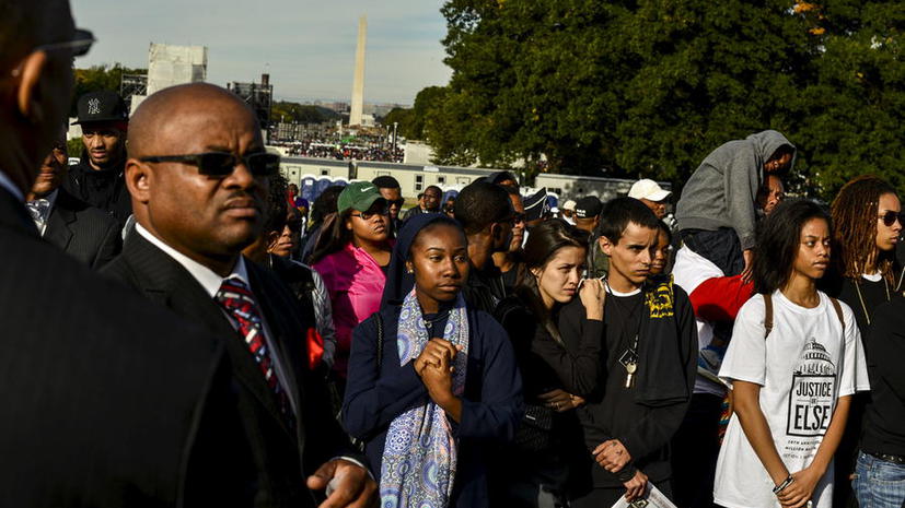 В США прошёл крупнейший за последние месяцы митинг в защиту прав афроамериканцев