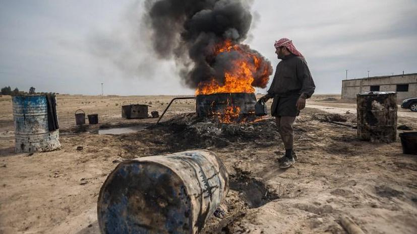 Повстанцы в Сирии торгуют некачественной нефтью, отмеряя её вёдрами