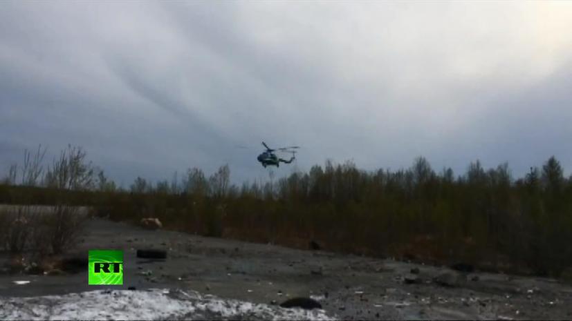 СК РФ: Опознаны тела десяти жертв крушения Ми-8 в Мурманской области