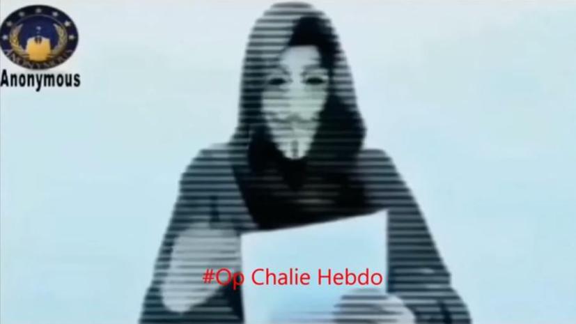 Группа хакеров Anonymous объявила войну террористическим сайтам после атаки на Charlie Hebdo
