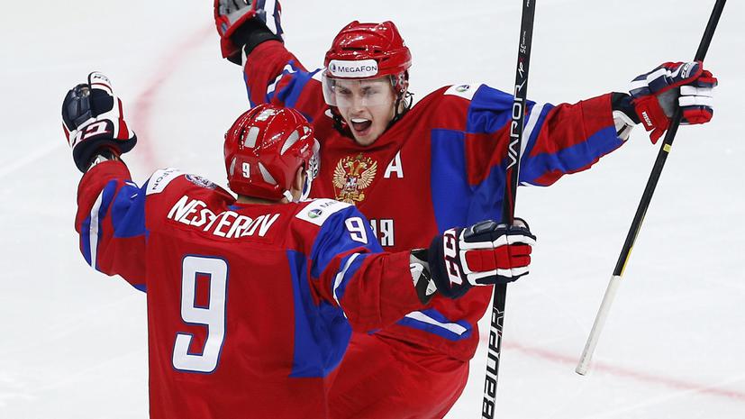Молодежная сборная России по хоккею продолжила свою победную поступь в Уфе