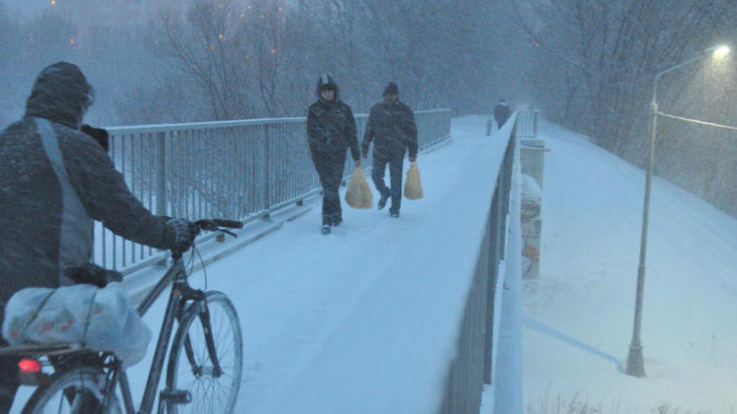 Москвичей ждет снежный понедельник