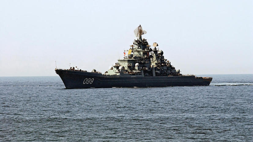 Атомный крейсер «Пётр Великий» обеспечит безопасность вывоза химоружия из Сирии
