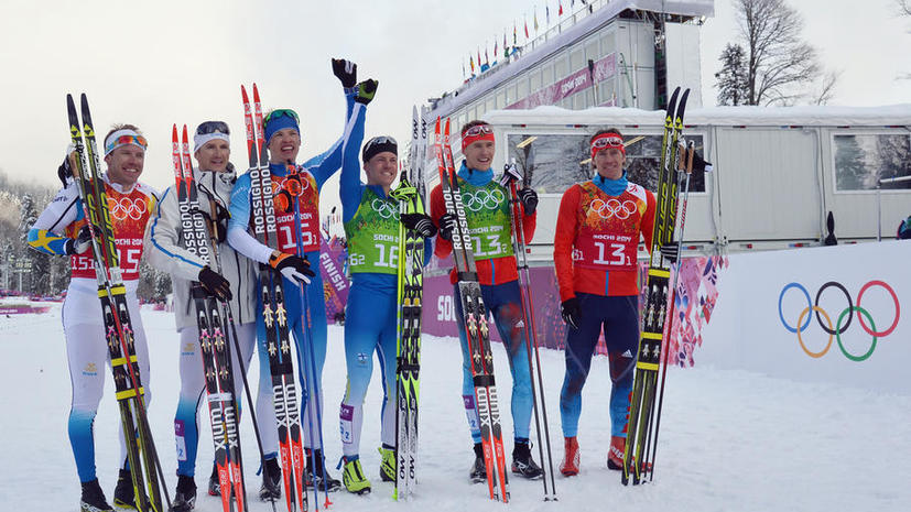Российские лыжники взяли серебро в командном спринте