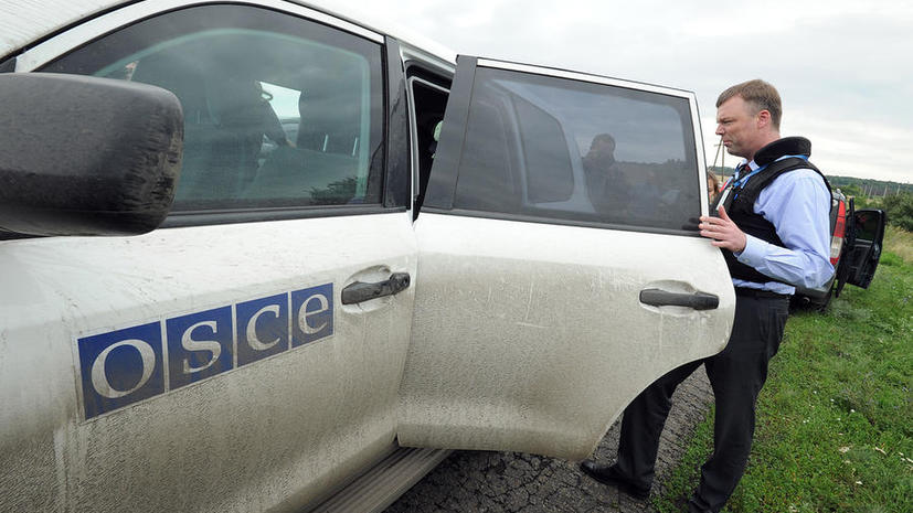 Наблюдатели ОБСЕ на Украине за сутки дважды попали под артобстрелы