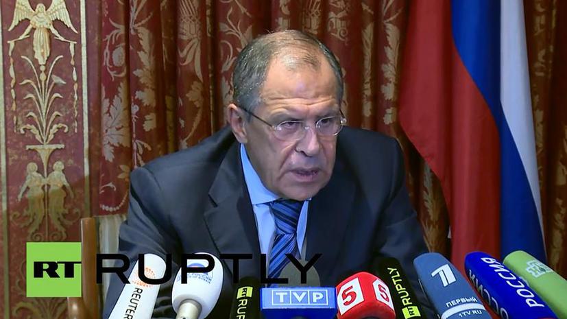 Сергей Лавров: Россия настаивает на безусловном прекращении огня на Украине