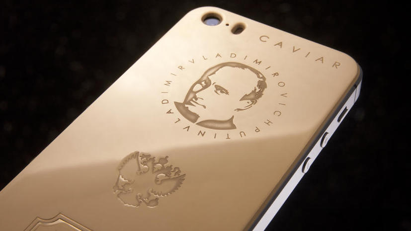 Золотой iPhone с портретом Владимира Путина обойдётся в 147 тыс. рублей