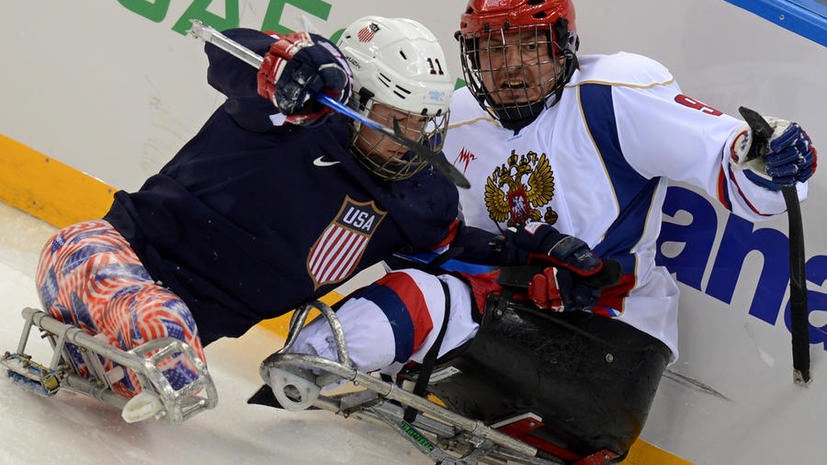 Российская сборная по следж-хоккею взяла верх над командой США