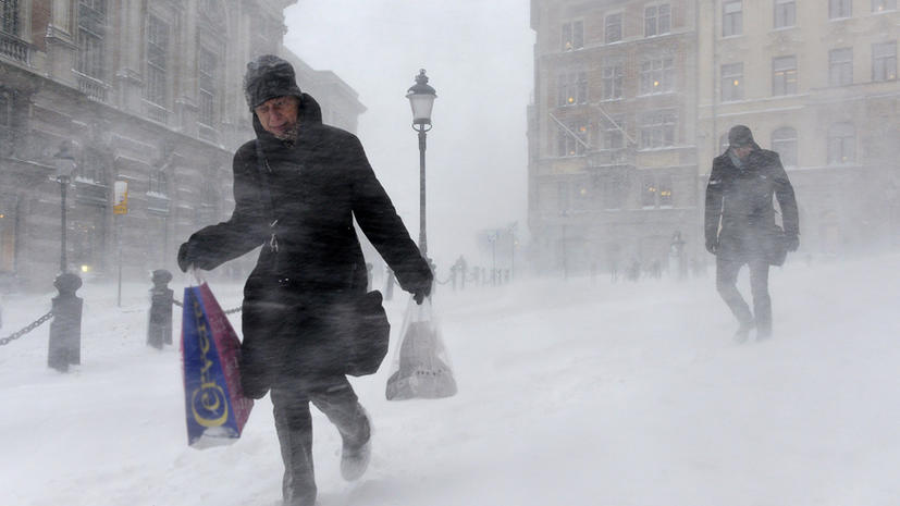 Снежный шторм прошел по Центральной и Южной Европе, погибли пять человек