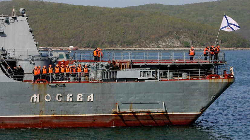 Крейсер «Москва» меняет план похода и направляется в Средиземноморье