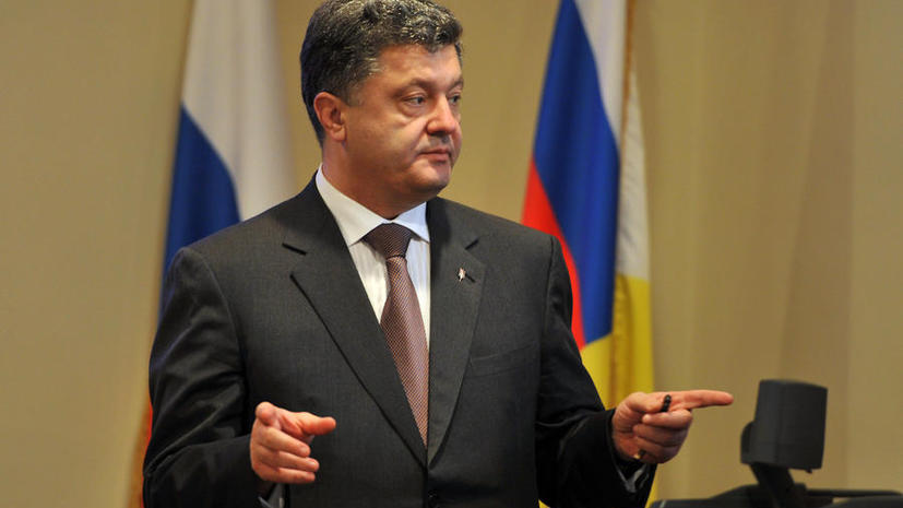 Пётр Порошенко: говорить с восточными регионами страны можно только на «языке силы»
