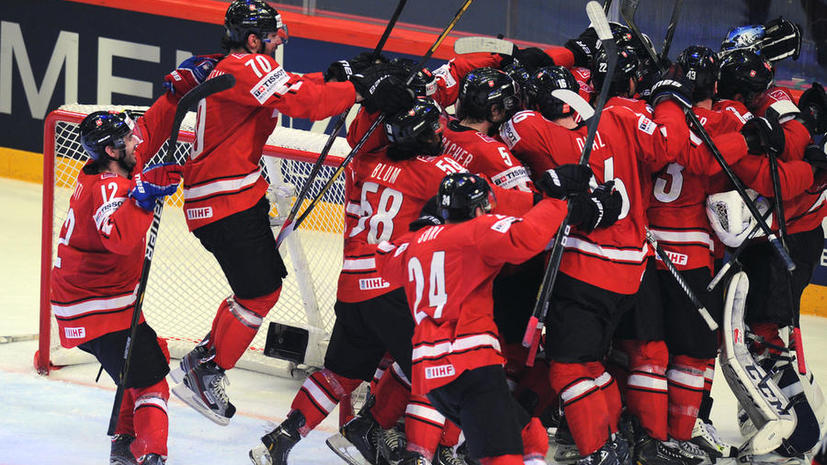 Швейцария обыграла США в полуфинале чемпионата мира по хоккею