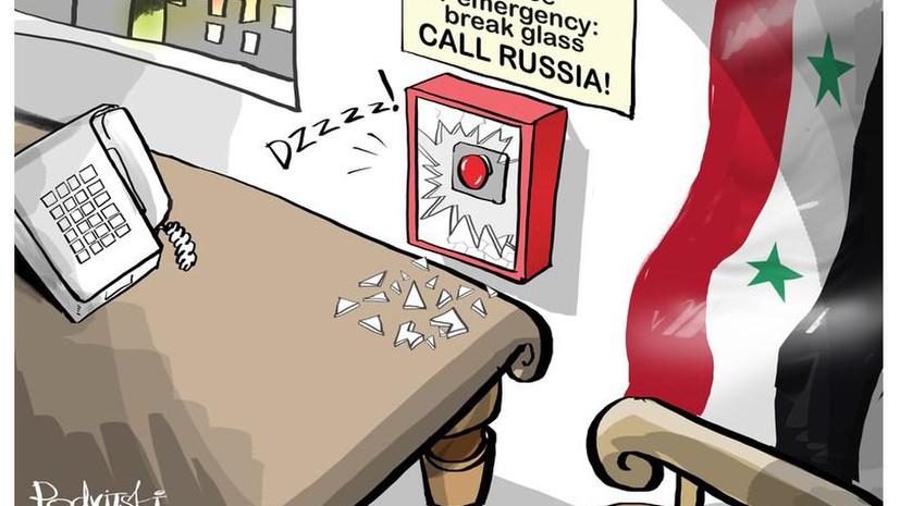 Сторонники российской операции в Сирии ведут войну карикатур
