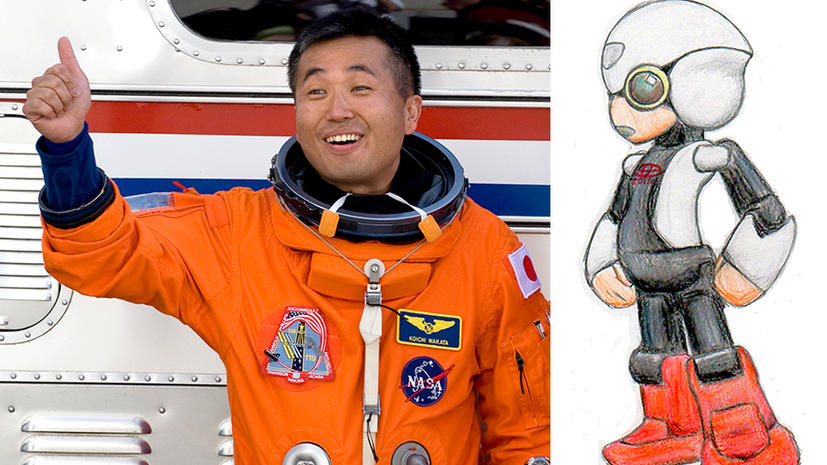 Японского астронавта будет сопровождать на МКС робот-гуманоид