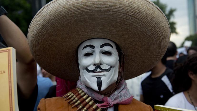 Сайт Минобороны Мексики подвергся атаке хакеров из группы Anonymous