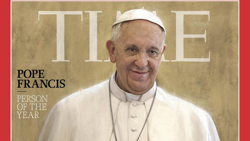 Папа Римский Франциск назван «Человеком года» по версии журнала Time