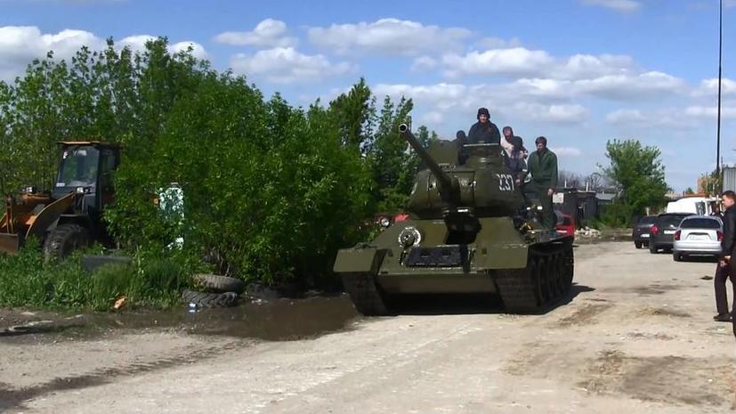 В Луганске отремонтировали и запустили танк Т-34