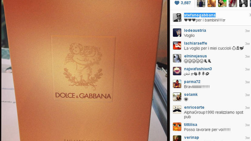 Dolce and Gabbana выпустят духи для младенцев