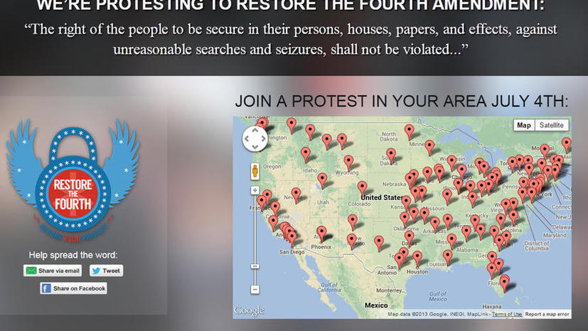 Десятки тысяч жителей США выйдут на акции протеста против действий ЦРУ и АНБ