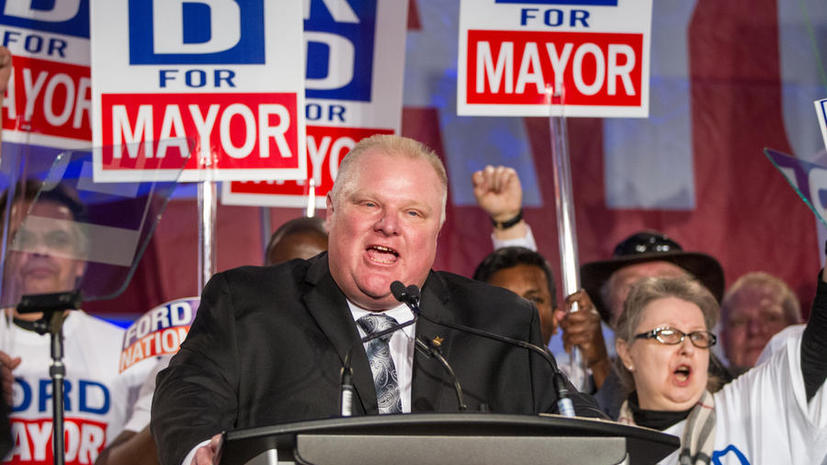 Скандально известный мэр Торонто Роб Форд решил баллотироваться на второй срок