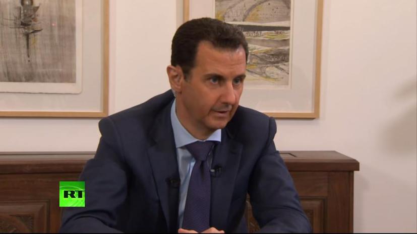 Башар Асад: У Запада нет политического решения конфликтов, есть только желание воевать