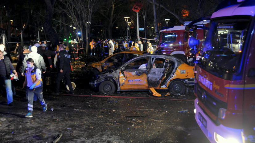 В центре Анкары прогремел мощный взрыв