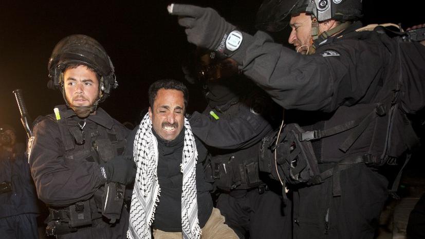 Израильская полиция выселила палестинский форпост на Западном берегу