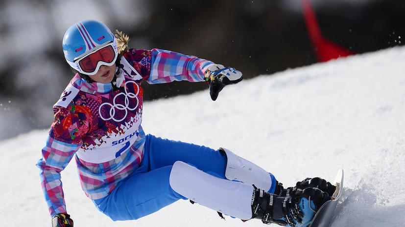 Российская сноубордистка Алёна Заварзина  завоевала бронзовую медаль Игр в Сочи