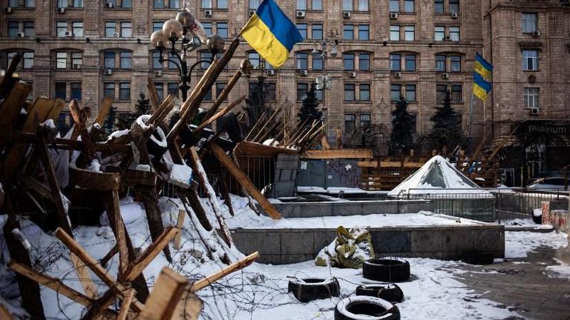 Аномальные морозы на Украине прогнали киевских оппозиционеров с Майдана