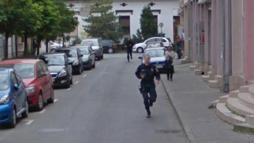 Ограбление и погоня попали на уличные панорамы Google Maps