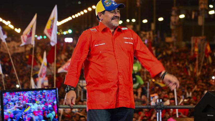 Диего Марадона поддержал Николаса Мадуро в борьбе за пост президента Венесуэлы
